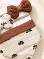 Boho Rainbow Bandana Bib & Band Set - Image 2
