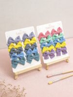 Waffle Tails Down Bow Set (Set of 5 pairs) - Image 2