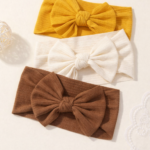 Textured Fabric Nylon Bow Headband