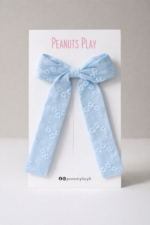 Long Tail Embroidered Bow - Image 2