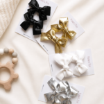Faux Leather Metallic Premium Bows