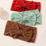 Textured Fabric Nylon Bow Headband