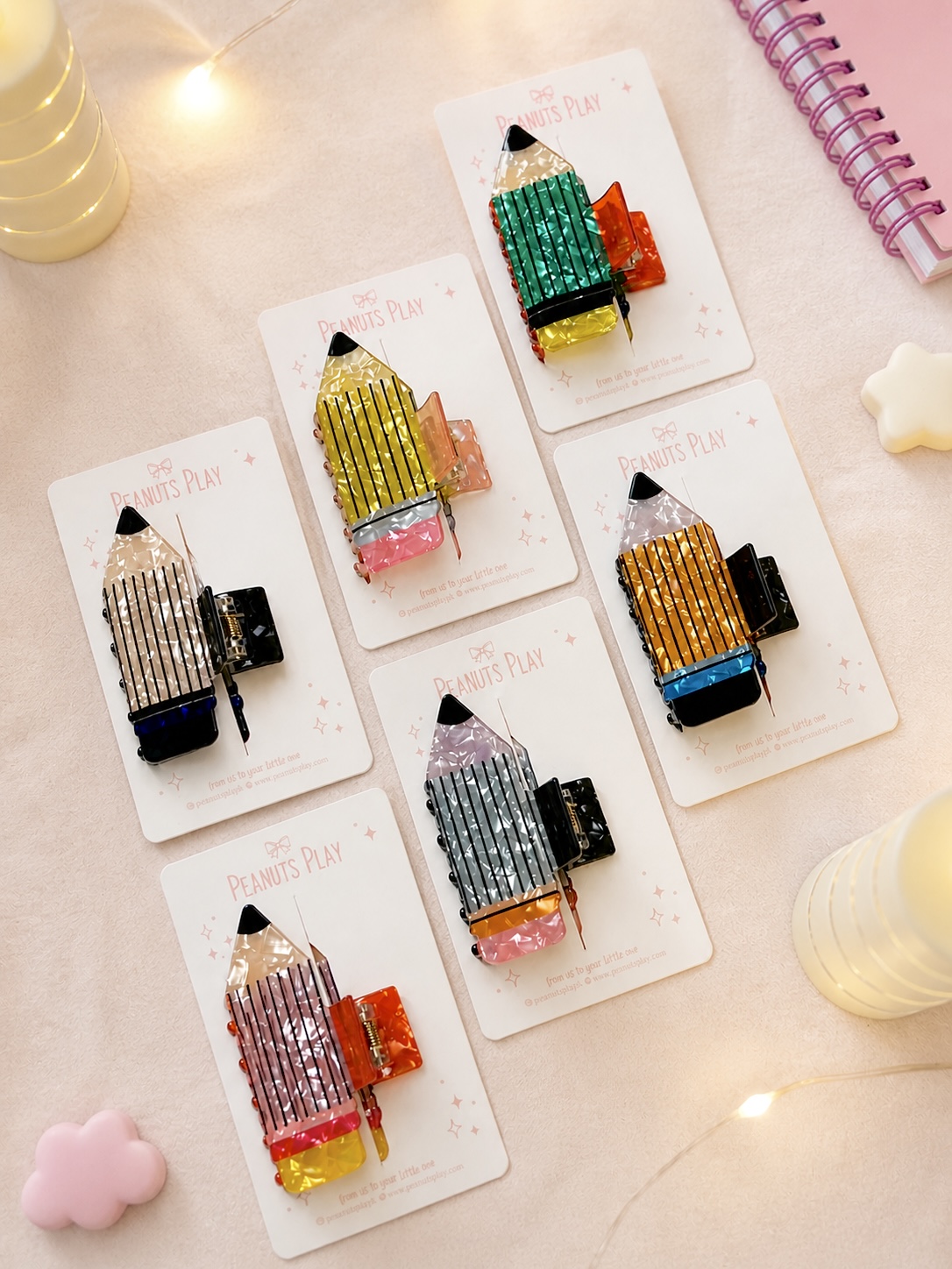 BAEA93F7-9B9D-4A77-AC2A-E1B3B8369BC0 Back-to-School Hair Acetate Claw Clips - Image 1