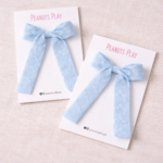 Long Tail Embroidered Bow