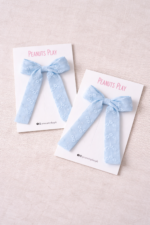 Long Tail Embroidered Bow