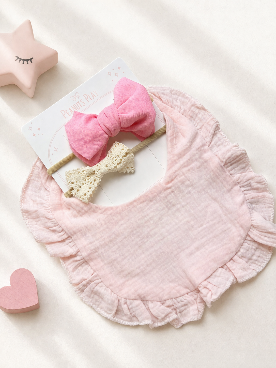D4924485-7115-49F7-AFB2-71C3BC5773F7 Blush Princess Bib & Band Set - Image 1
