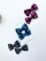 Plaid Fabric Bow - Image 2