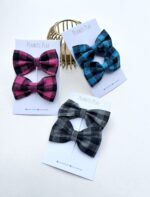 Plaid Fabric Bow