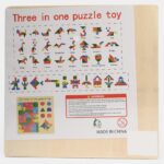 Brainteaser Tangram 3D Wooden Puzzle Board - Image 4