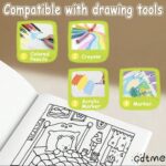 Spiral-bound Characters Coloring Book (Stress Relief) - Image 10