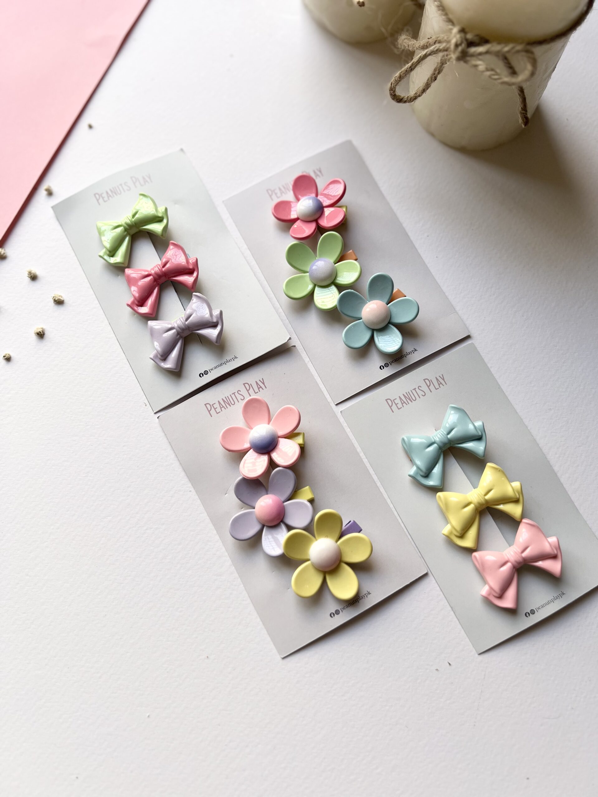 IMG_2209 Flower/Bow Tie Hair Pins - Image 1