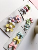 Flower/Bow Tie Hair Pins - Image 2