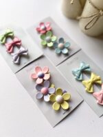 Flower/Bow Tie Hair Pins - Image 3