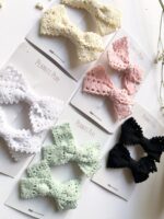Crochet Knot Hair Bow - Image 3