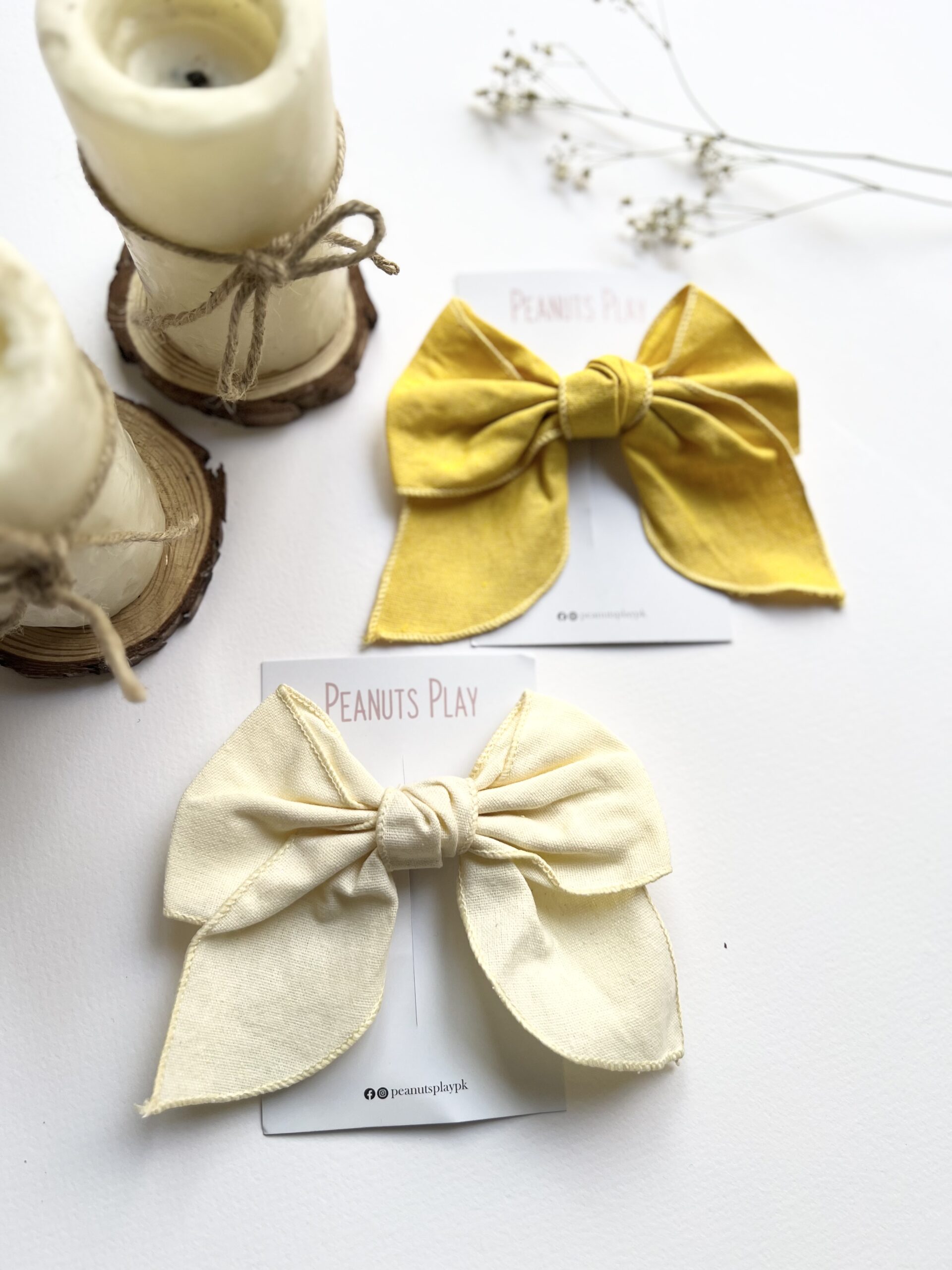 IMG_2251 Oversized Boho Style Fabric Bow - Image 1