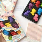 Unicorn Plastic Crayon Set with Mini Coloring Book