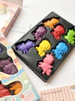 Unicorn Plastic Crayon Set with Mini Coloring Book - Image 3