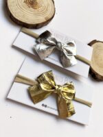 Faux Leather Metallic Headband