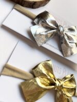 Faux Leather Metallic Headband - Image 2