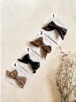 Bowknot Faux Leather Hair Bow - Image 2