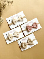 Embroidered Organza Bow Headband - Image 2