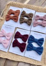 Corduroy Fabric Bows