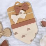 Bandana Bib & Bow Headbands (3 pcs/set)