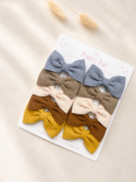 Waffle Heirloom Bow Set (Set of 5 pairs) - Image 4