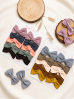 Waffle Heirloom Bow Set (Set of 5 pairs)