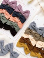 Waffle Heirloom Bow Set (Set of 5 pairs) - Image 2