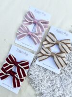 Stripped Fabric Premium Bows