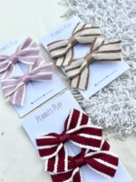 Stripped Fabric Premium Bows - Image 2