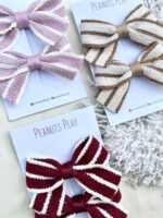 Stripped Fabric Premium Bows - Image 3