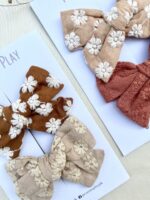 Embroidered Fabric Bow - Image 3