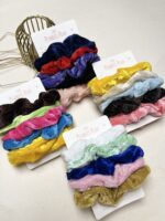 Velvet Scrunchies (Set of 5) - Image 2