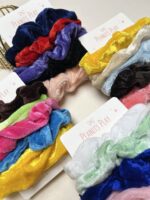 Velvet Scrunchies (Set of 5) - Image 3