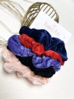 Velvet Scrunchies (Set of 5) - Image 4