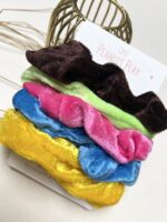Velvet Scrunchies (Set of 5) - Image 7
