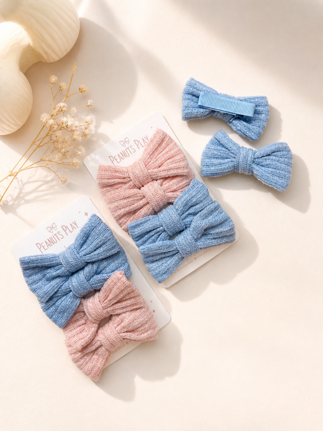 52B636E8-BA51-4C60-83FE-46511DA31E3C Pastels Bow Set (Set of 2 Pairs) - Image 1