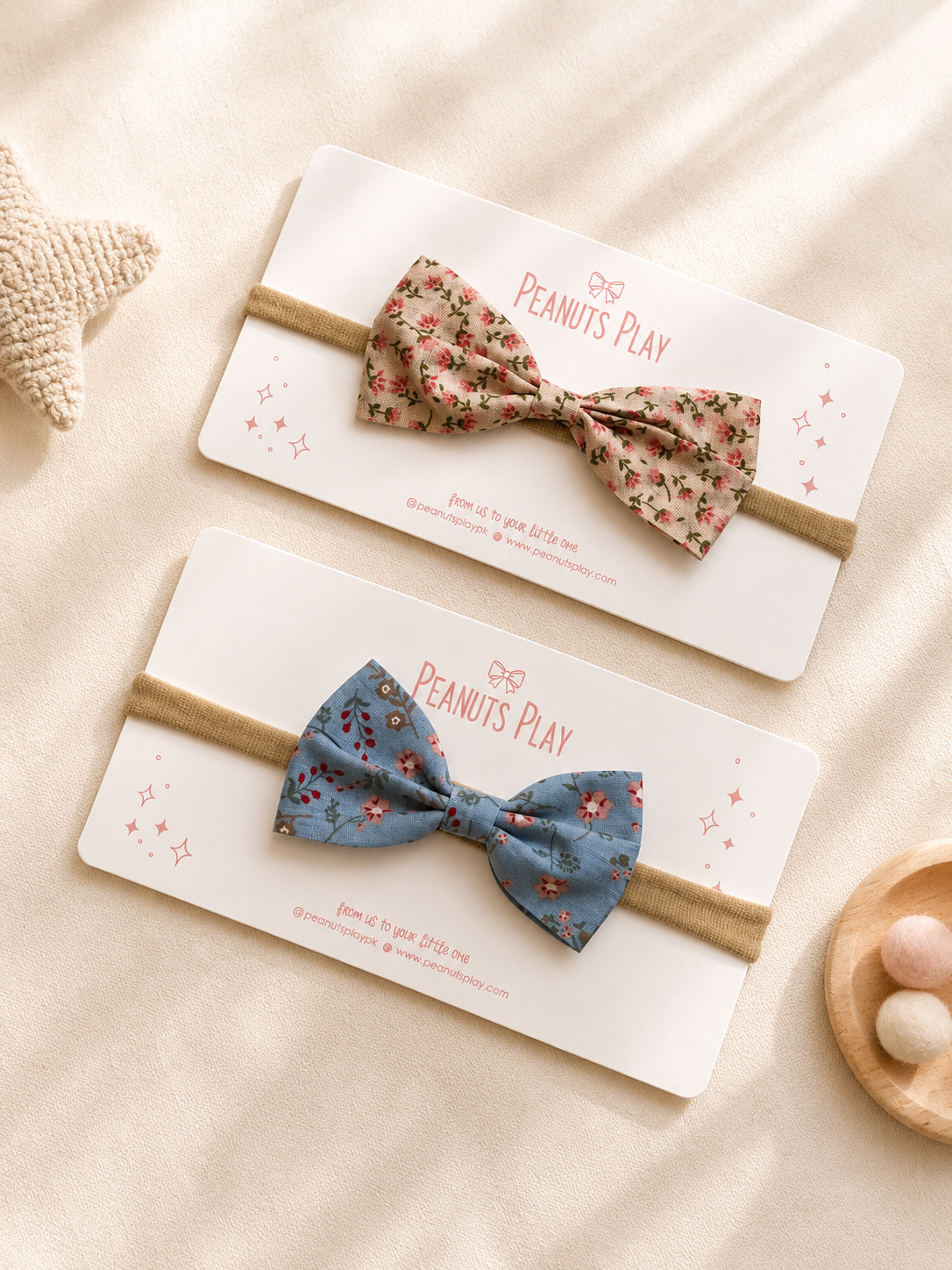 2FDE28B1-C078-4AF0-92EF-F13908CD3FC6 Floral Bow Headband - Image 1