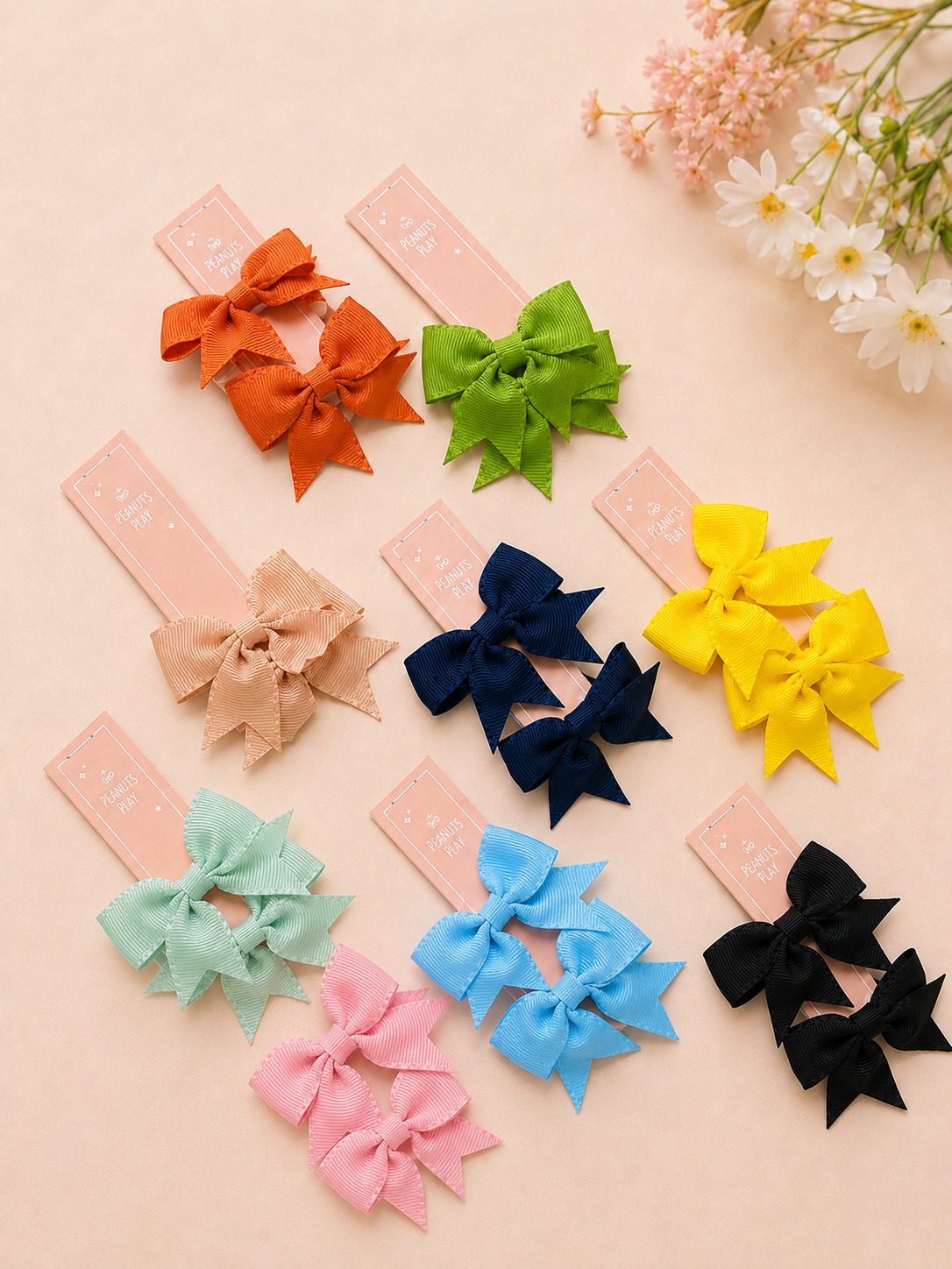 3341B0B2-2CFF-4254-84F3-F3C056E10C82 (1) Classic Ribbon Hair Tie Pair - Image 1