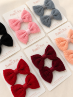 Waffle Weave Bow Pair - Image 3