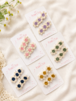 Daisy Crochet Clips