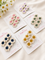 Daisy Crochet Clips - Image 3