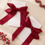 Ruby Satin Long Tail Bows