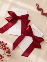 Ruby Satin Long Tail Bows