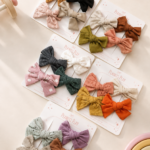 Embroidered/ Textured Fabric Bows 3.0 (Set of 4 Bows)