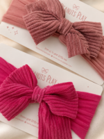 Ribbed Bow Baby Headbands - Image 2
