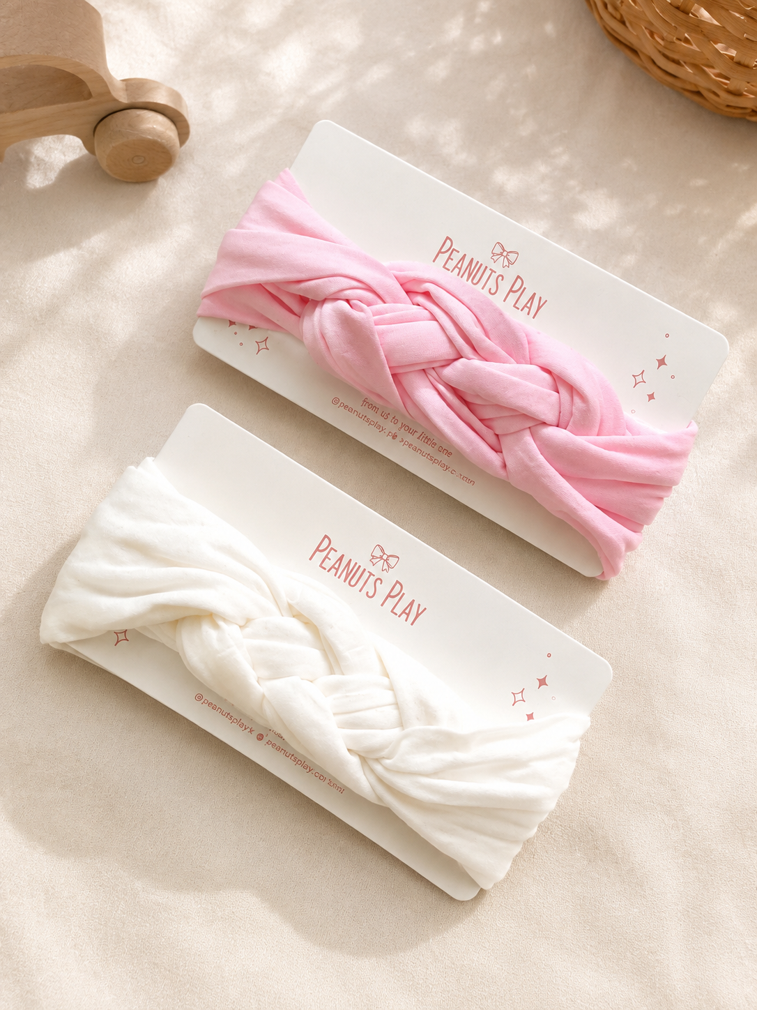 17 (2) Braided Knot Headband - Image 1