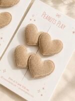 Puffy Heart Hair Clip - Image 2